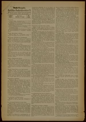 Deutsches Nachrichtenbüro vom 13.07.1936