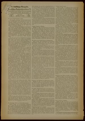 Deutsches Nachrichtenbüro vom 17.07.1936