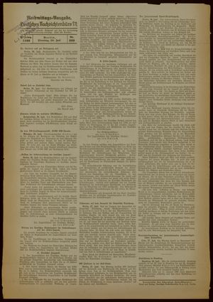 Deutsches Nachrichtenbüro vom 28.07.1936