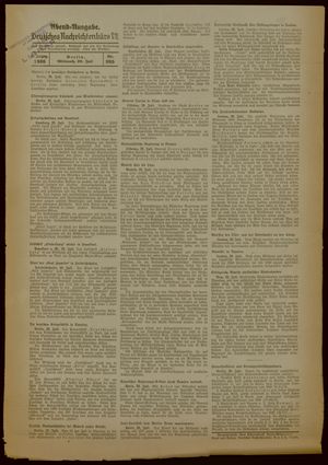 Deutsches Nachrichtenbüro vom 29.07.1936