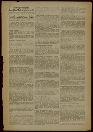 Deutsches Nachrichtenbüro vom 05.08.1936
