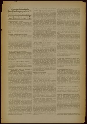 Deutsches Nachrichtenbüro vom 13.08.1936