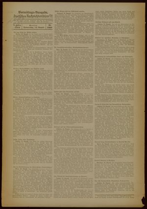 Deutsches Nachrichtenbüro vom 13.08.1936