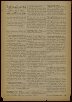 Deutsches Nachrichtenbüro vom 13.08.1936