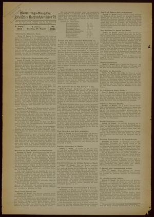 Deutsches Nachrichtenbüro vom 18.08.1936