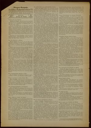 Deutsches Nachrichtenbüro on Aug 28, 1936