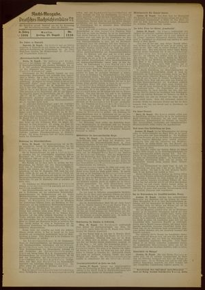 Deutsches Nachrichtenbüro on Aug 28, 1936