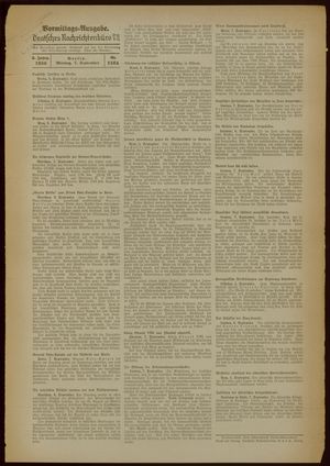 Deutsches Nachrichtenbüro vom 07.09.1936
