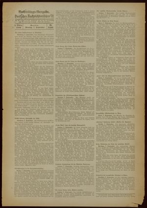Deutsches Nachrichtenbüro vom 07.09.1936
