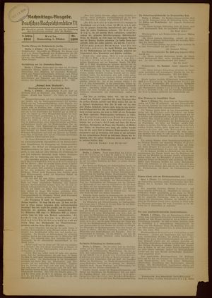 Deutsches Nachrichtenbüro vom 01.10.1936