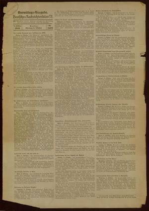 Deutsches Nachrichtenbüro vom 05.10.1936