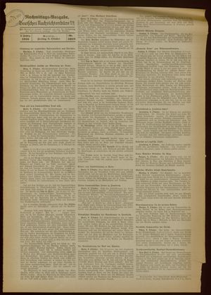 Deutsches Nachrichtenbüro vom 09.10.1936