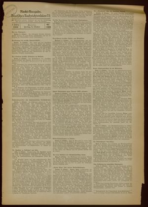 Deutsches Nachrichtenbüro vom 09.10.1936