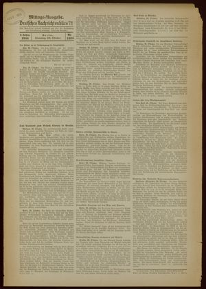 Deutsches Nachrichtenbüro vom 20.10.1936