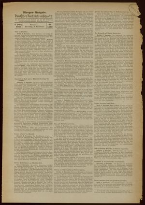 Deutsches Nachrichtenbüro vom 03.11.1936