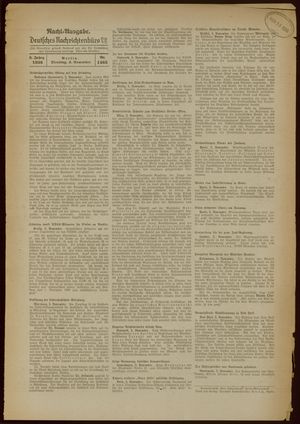 Deutsches Nachrichtenbüro vom 03.11.1936