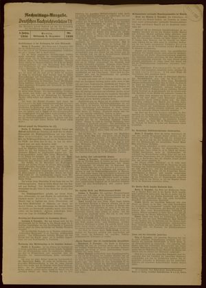 Deutsches Nachrichtenbüro vom 02.12.1936