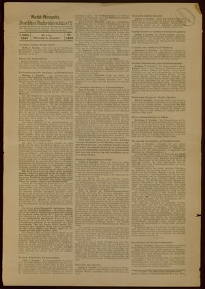 Deutsches Nachrichtenbüro vom 02.12.1936