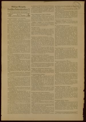 Deutsches Nachrichtenbüro vom 03.12.1936