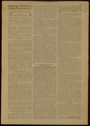 Deutsches Nachrichtenbüro vom 03.12.1936