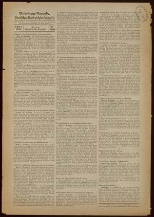 Deutsches Nachrichtenbüro on Dec 16, 1936