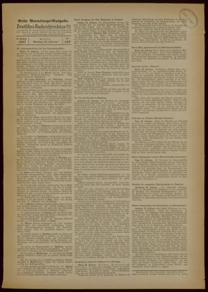 Deutsches Nachrichtenbüro vom 22.02.1937