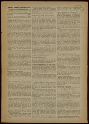 Deutsches Nachrichtenbüro vom 22.02.1937