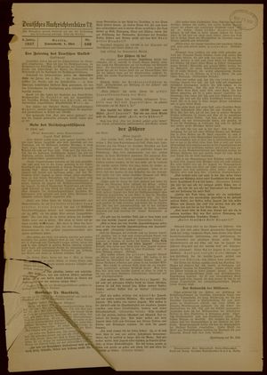 Deutsches Nachrichtenbüro vom 01.05.1937