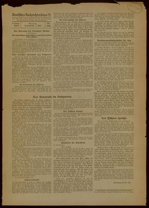 Deutsches Nachrichtenbüro vom 01.05.1937
