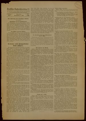 Deutsches Nachrichtenbüro vom 01.05.1937