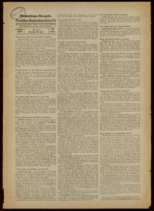 Deutsches Nachrichtenbüro vom 26.07.1937