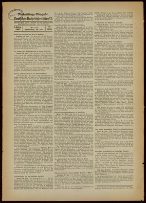 Deutsches Nachrichtenbüro vom 29.07.1937