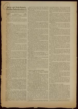 Deutsches Nachrichtenbüro vom 07.08.1937