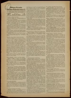 Deutsches Nachrichtenbüro on Aug 23, 1937