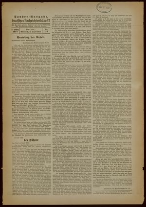 Deutsches Nachrichtenbüro on Sep 8, 1937