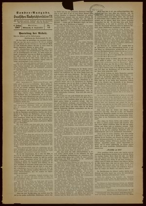 Deutsches Nachrichtenbüro on Sep 8, 1937