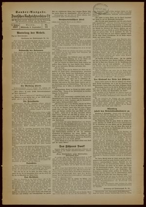 Deutsches Nachrichtenbüro on Sep 8, 1937