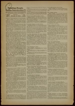 Deutsches Nachrichtenbüro vom 13.10.1937