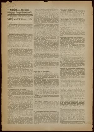 Deutsches Nachrichtenbüro vom 08.11.1937