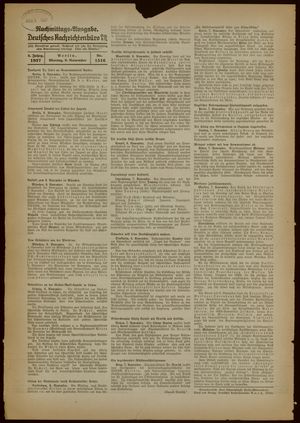 Deutsches Nachrichtenbüro vom 08.11.1937