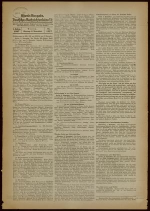 Deutsches Nachrichtenbüro vom 08.11.1937