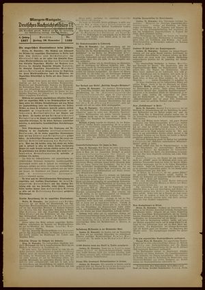 Deutsches Nachrichtenbüro vom 26.11.1937