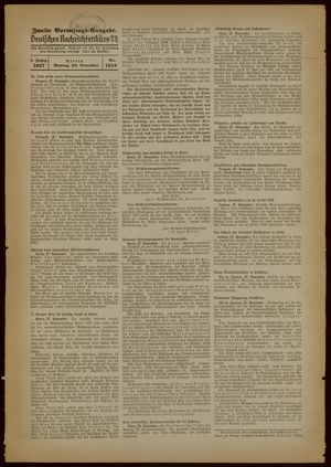 Deutsches Nachrichtenbüro on Nov 29, 1937