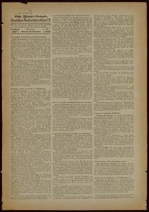Deutsches Nachrichtenbüro on Nov 29, 1937