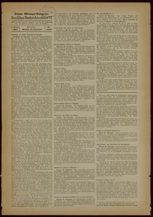 Deutsches Nachrichtenbüro on Nov 29, 1937