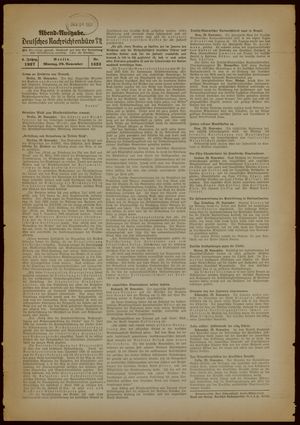 Deutsches Nachrichtenbüro on Nov 29, 1937