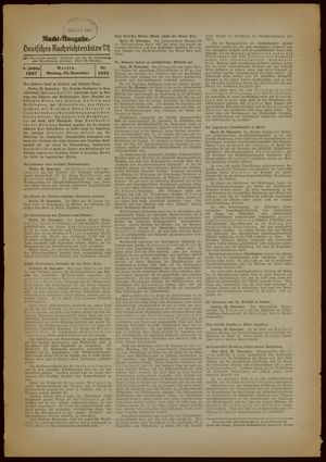 Deutsches Nachrichtenbüro on Nov 29, 1937