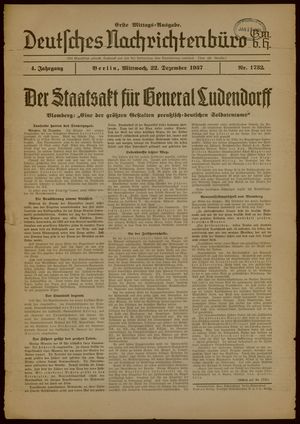 Deutsches Nachrichtenbüro vom 22.12.1937
