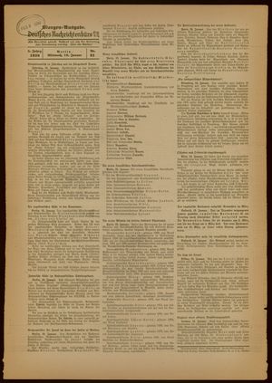 Deutsches Nachrichtenbüro vom 19.01.1938