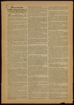 Deutsches Nachrichtenbüro vom 20.01.1938